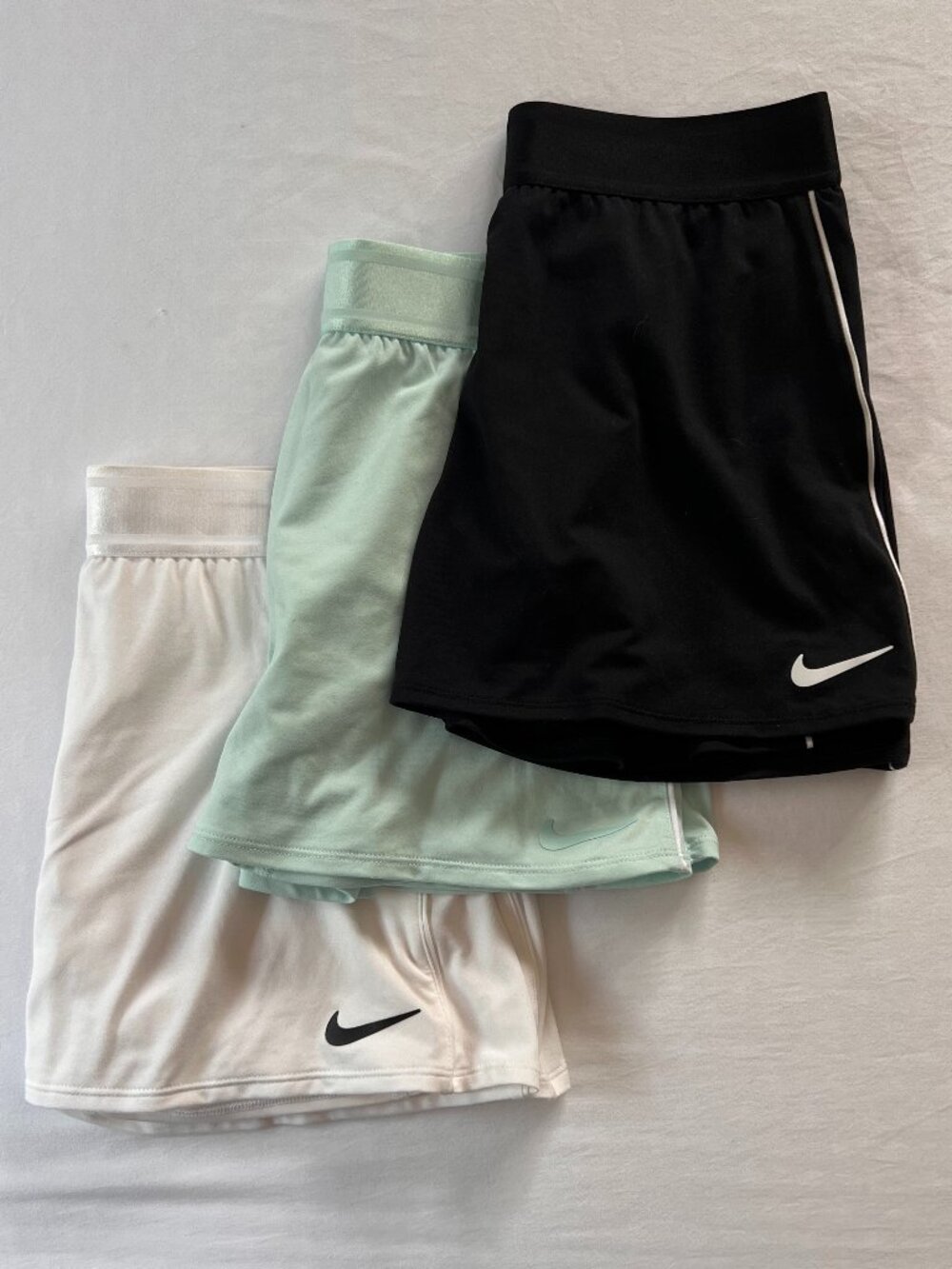 Nike Tennis Skirts - Set of 3 - sz. small (Black, White, Mint)